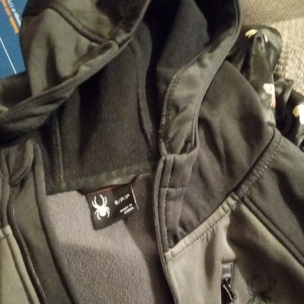 Spyder Black Hooded Jacket